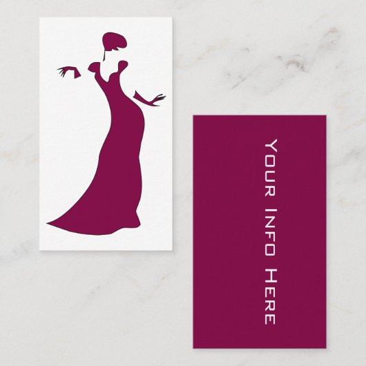 Modedesigner Visitenkarte (Vorne/Hinten)