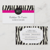 Modedesigner-Visitenkarte-Schablone Visitenkarte (Vorne/Hinten)