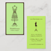 Modedesigner-Visitenkarte-Schablone Visitenkarte (Vorne/Hinten)