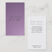Modedesigner - Visitenkarten Visitenkarte (Vorne/Hinten)