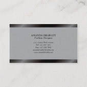 Modedesigner - Visitenkarten Visitenkarte (Rückseite)