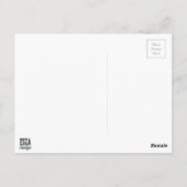 Modedesignvolle, helle Silhouette-Illustration Postkarte (Rückseite)