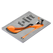 Modediva in Stiletto orange Notizblock (Linke Seite)