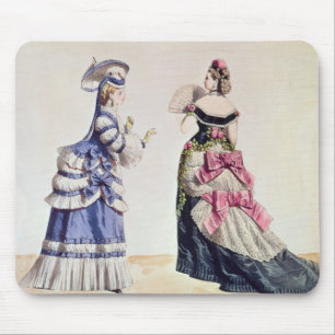 Modeentwürfe für Frauen von den 1860's Mousepad