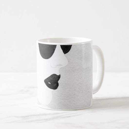 Modeerscheinende Sonnenbrille Kaffeetasse (VorderseiteRechts)