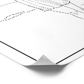 Modeerscheinung 1913 Woman Swimwear Ocean Water Poster (Ecke)