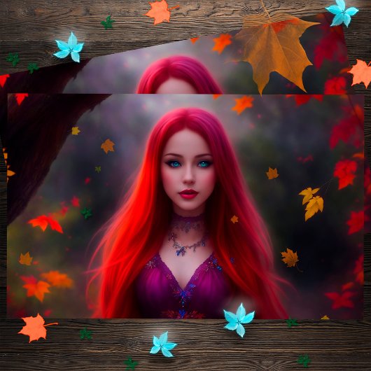 Modeerscheinungen Blätter in Gelb Gold Kunst Postkarte