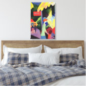 Modefenster von August Macke, Vintag Fauvismus Leinwanddruck (Insitu (Schlafzimmer))