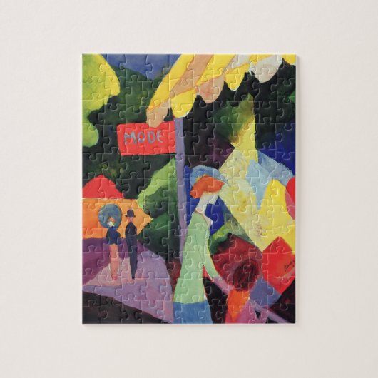 Modefenster von August Macke, Vintag Fauvismus Puzzle (Vertikal)