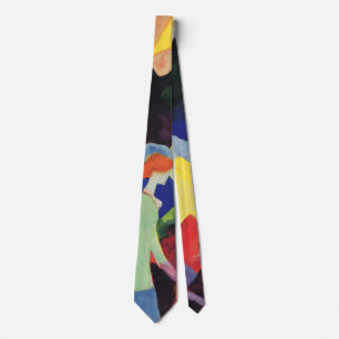 Modefenster von August Macke, Vintage Fauvismus Krawatte