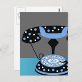 Modefernsprecher Postkarte (Vorne/Hinten)