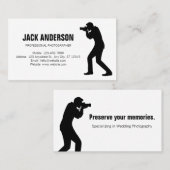 Modefotografie-Visitenkarten Visitenkarte (Vorne/Hinten)