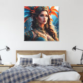 Modefrau feine Kunst Leinwanddruck (Insitu (Schlafzimmer))