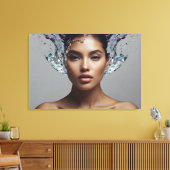 Modefrau feine Kunst Leinwanddruck (Insitu (Wohnzimmer))