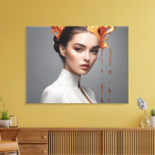 Modefrau feine Kunst Leinwanddruck (Insitu (Wohnzimmer))