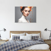 Modefrau feine Kunst Leinwanddruck (Insitu (Schlafzimmer))