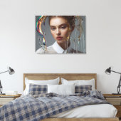 Modefrau feine Kunst Leinwanddruck (Insitu (Schlafzimmer))