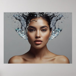 Modefrau feine Kunst Poster