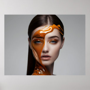Modefrau feine Kunst Poster