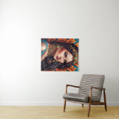 Modefrau feine Kunst Wandteppich (Beispiel (Horizontal))