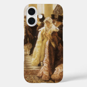 Modefrau von Tissot, Vintage Viktorianische Kunst iPhone 16 Hülle