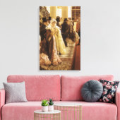 Modefrau von Tissot, Vintage Viktorianische Kunst Leinwanddruck (Insitu (Wohnzimmer))