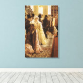 Modefrau von Tissot, Vintage Viktorianische Kunst Leinwanddruck (Insitu (Holzboden))