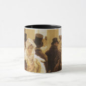 Modefrau von Tissot, Vintage Viktorianische Kunst Tasse (Zentrum)