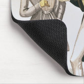 Modegeck, der männliche Kleidung darstellt Mousepad (Ecke)