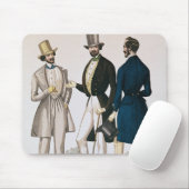 Modegeck, der männliche Kleidung darstellt Mousepad (Mit Mouse)