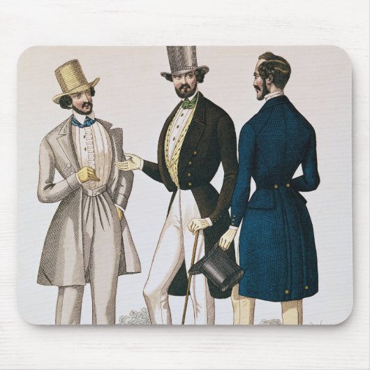 Modegeck, der männliche Kleidung darstellt Mousepad (Vorne)
