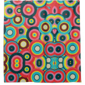 Modegeometrisch Vintag - Muster Stilvoll modern Duschvorhang (Vorderseite)