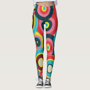 Modegeometrisch Vintag - Muster Stilvoll modern Leggings