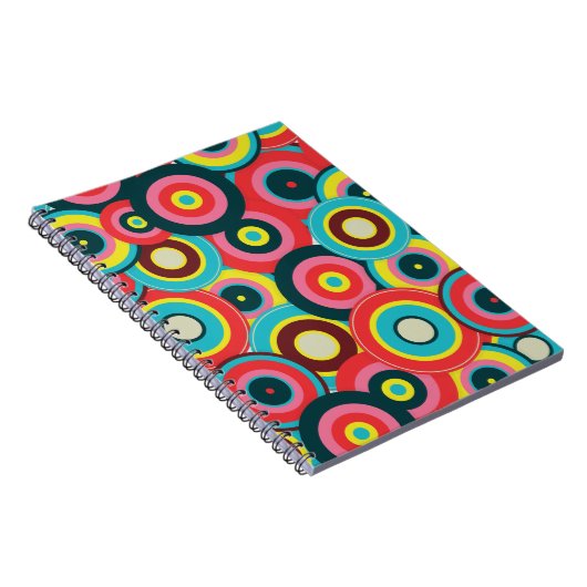 Modegeometrisch Vintag - Muster Stilvoll modern Notizblock (Rechte Seite)