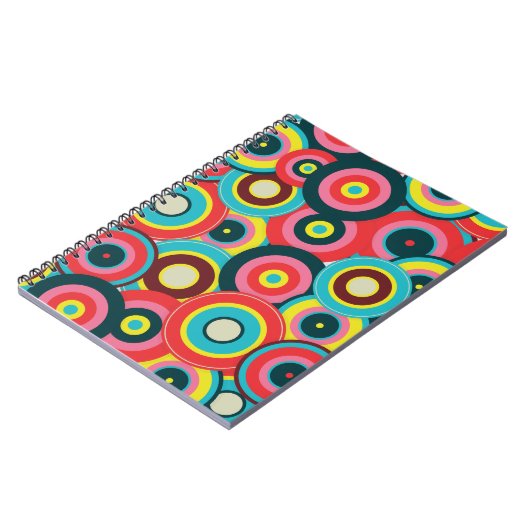 Modegeometrisch Vintag - Muster Stilvoll modern Notizblock (Linke Seite)