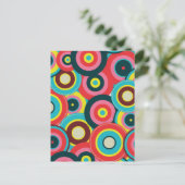 Modegeometrisch Vintag - Muster Stilvoll modern Postkarte (Stehend Vorderseite)