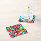 Modegeometrisch Vintag - Muster Stilvoll modern Rechteckiger Pappuntersetzer (Vor Ort)