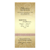 Modehandschuh mit Marketing-Karten Roller Rosa Sch Werbekarte (Hinten)