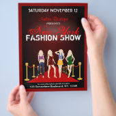 Modehaus-Show Mode Designer Red Flyers Flyer (Hand)