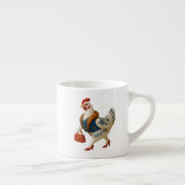 Modehenne mit Handtasche Espressotasse (Rechts)