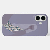 Modeillustration Chic Frau Lila Moderne Kunst Case-Mate iPhone Hülle (Rückseite (Horizontal))