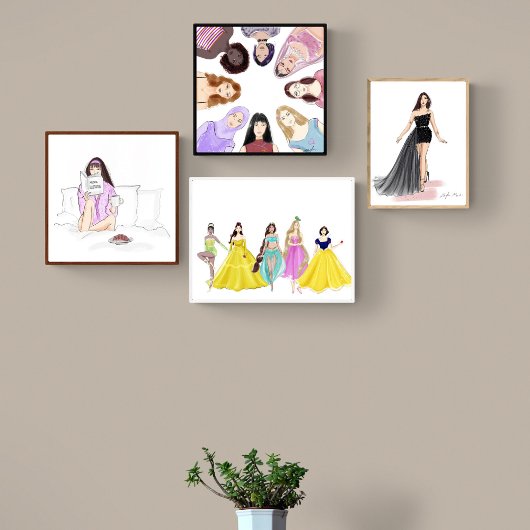 Modeillustration, Skizze, Poster