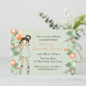 Modejugend, Geburtstag Einladung (Stehend Vorderseite)