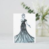 Modekizze Postkarte (Stehend Vorderseite)