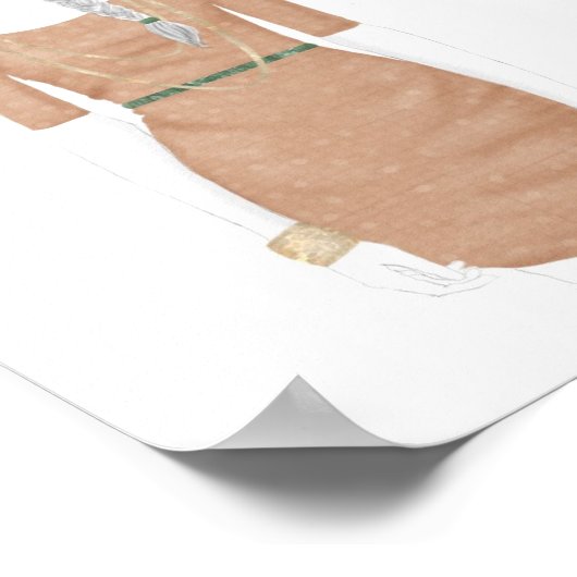 Modekizze - Sweater Dress Poster (Ecke)