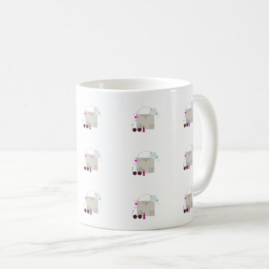Modeklasse-Stil Kaffeetasse (VorderseiteRechts)