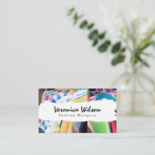 Modekleidung | Designer Visitenkarte (Stehend Vorderseite)