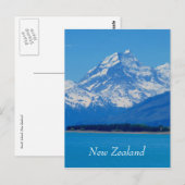 Modekoch blau postkarte (Vorne/Hinten)