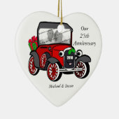 Model A Foto Weihnachten Keramik Ornament (Rechts)