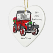 Model A Foto Weihnachten Keramik Ornament (Links)